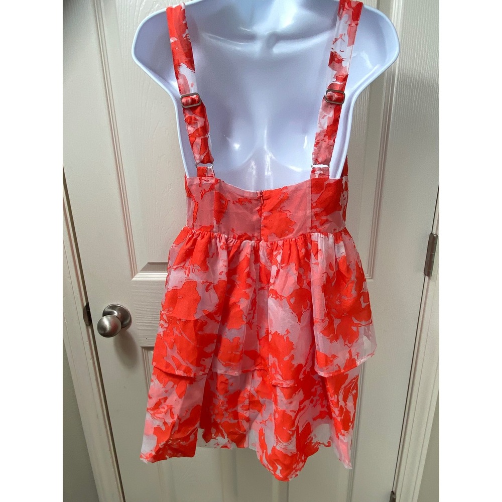 NWT Day + Moon Mini Dress Tiered Ruffle Floral Babydoll Sleeveless Sz Small - Picture 2 of 6